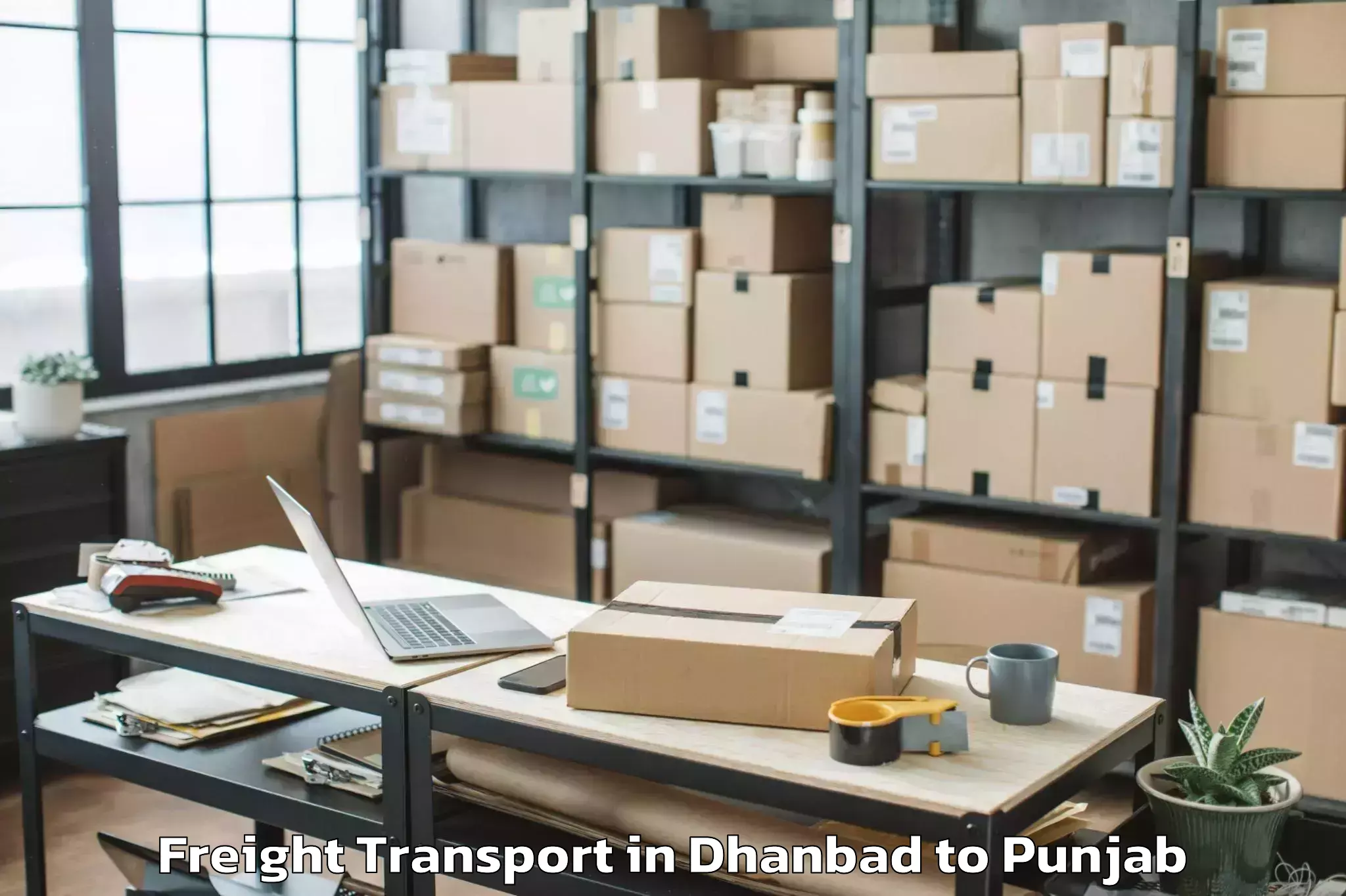 Professional Dhanbad to Siswan Freight Transport